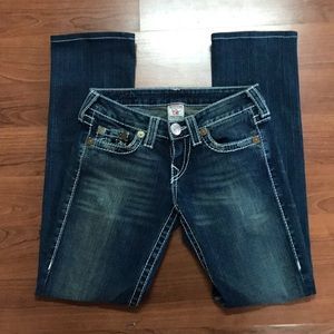 True Religion 26 X 29 straight leg jeans EUC